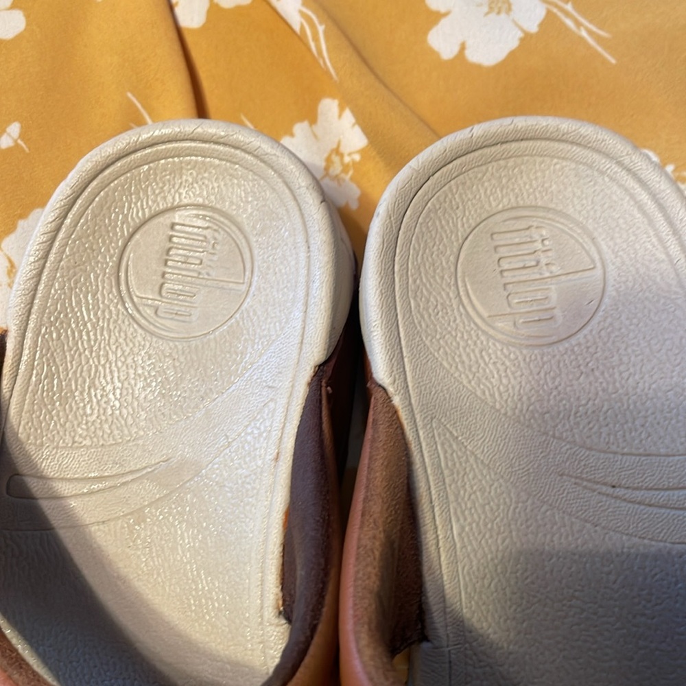 Fitflops Leather Toe-Post Sandals Birkenstock inspired - Picture 4 of 9